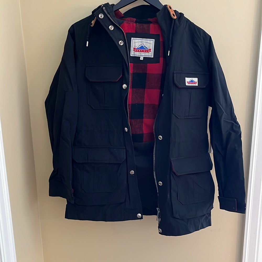 Penfield anorak jacket wool plaid lining